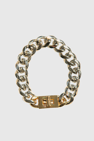 Pad Lock Curb Chain Bracelet
