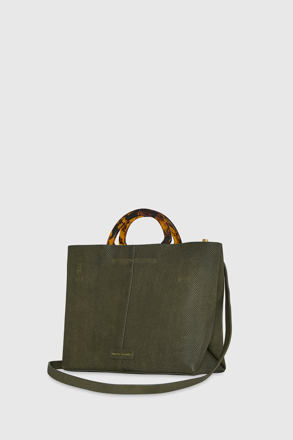 Square Tote With Resin Handle – Rebecca Minkoff