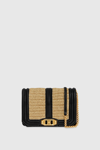 Chevron Quilted Small Love Crossbody