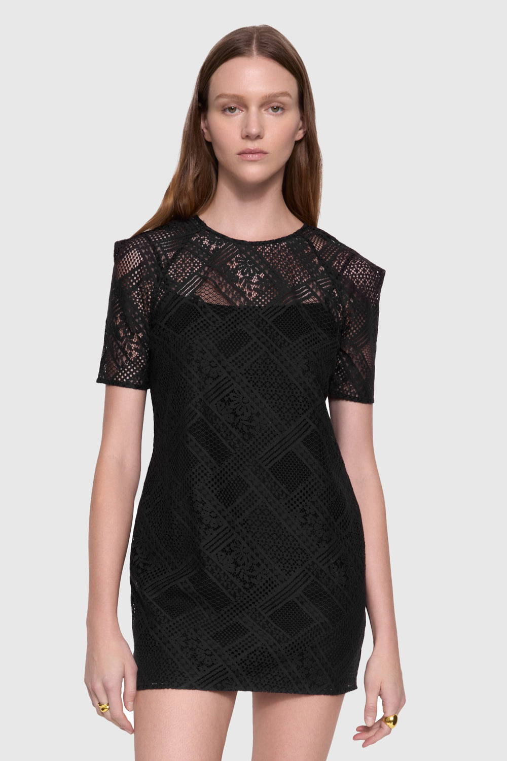 Rebecca Minkoff Women's Cara Lace Minidress - Black - Mini dresses Rebecca Minkoff Women's Cara Lace Minidress - Black - Mini dresses