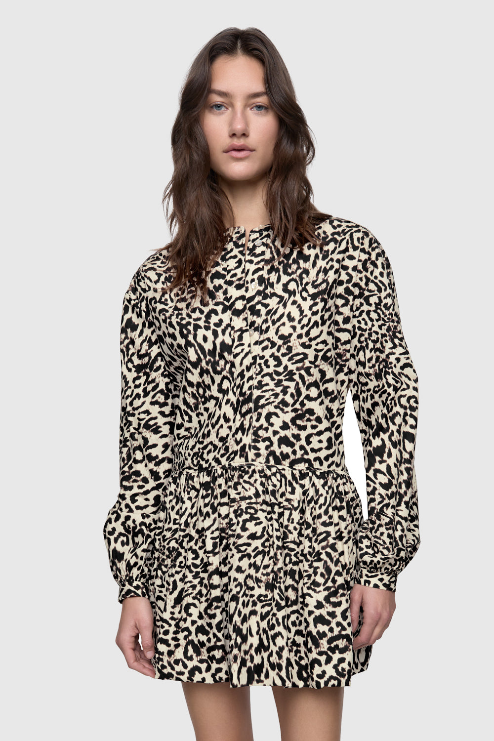 flowy cheetah dress Khloe Flowy Dress