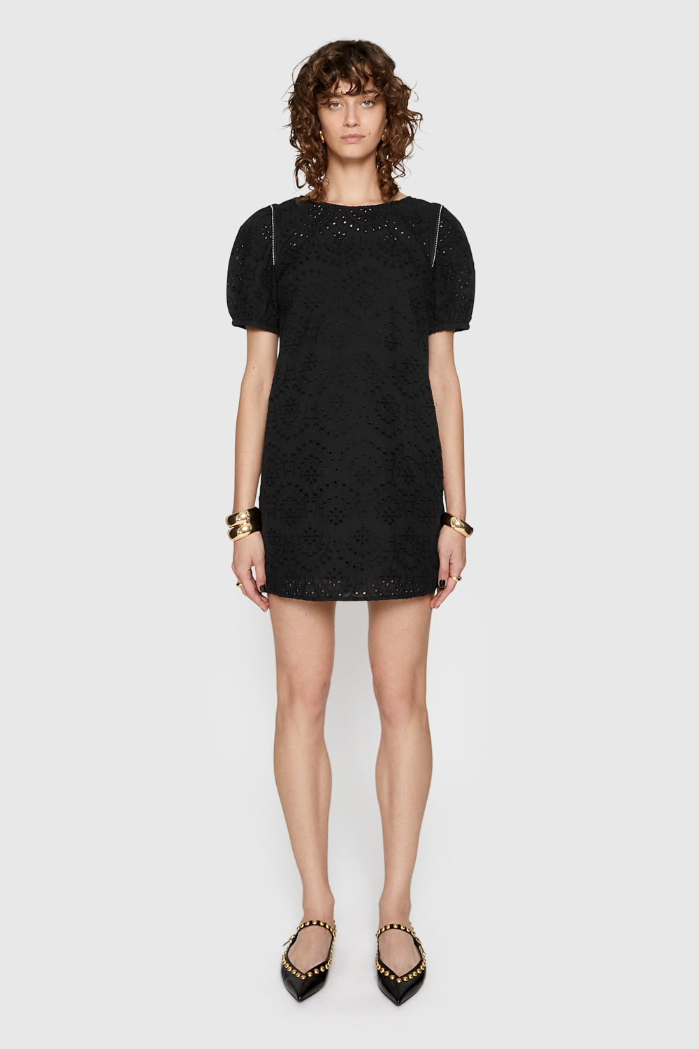 white christmas dresses Lincoln Eyelet Dress – Rebecca Minkoff
