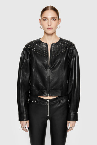 Ozzy Studded Leather Jacket