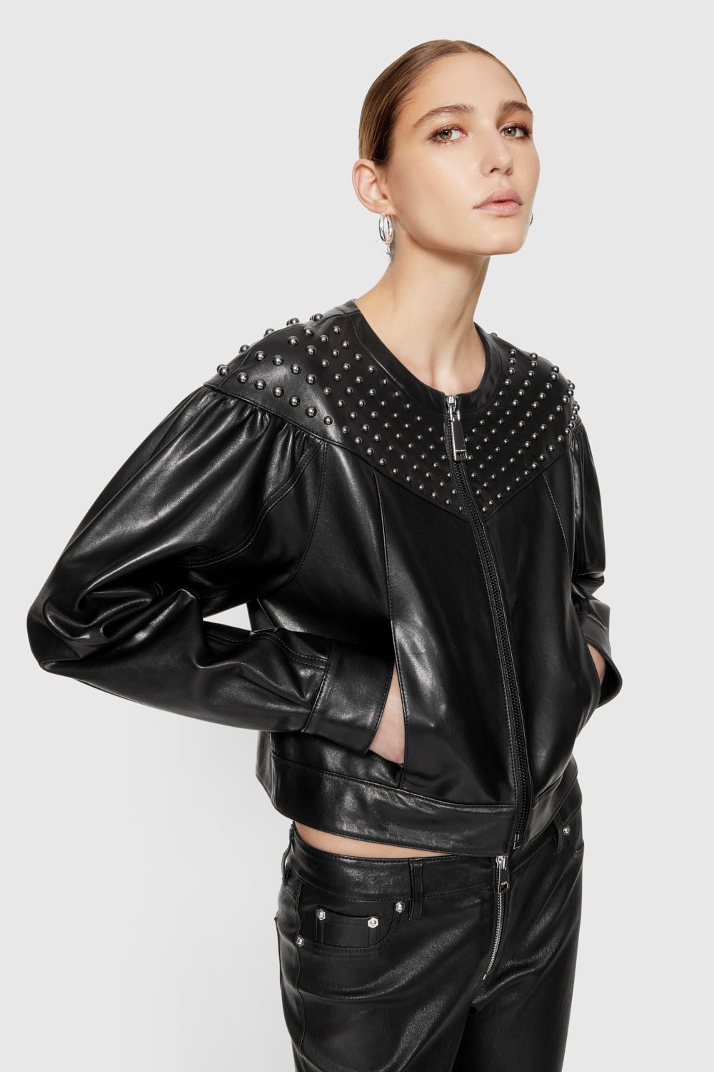 Leather Bomber Studs