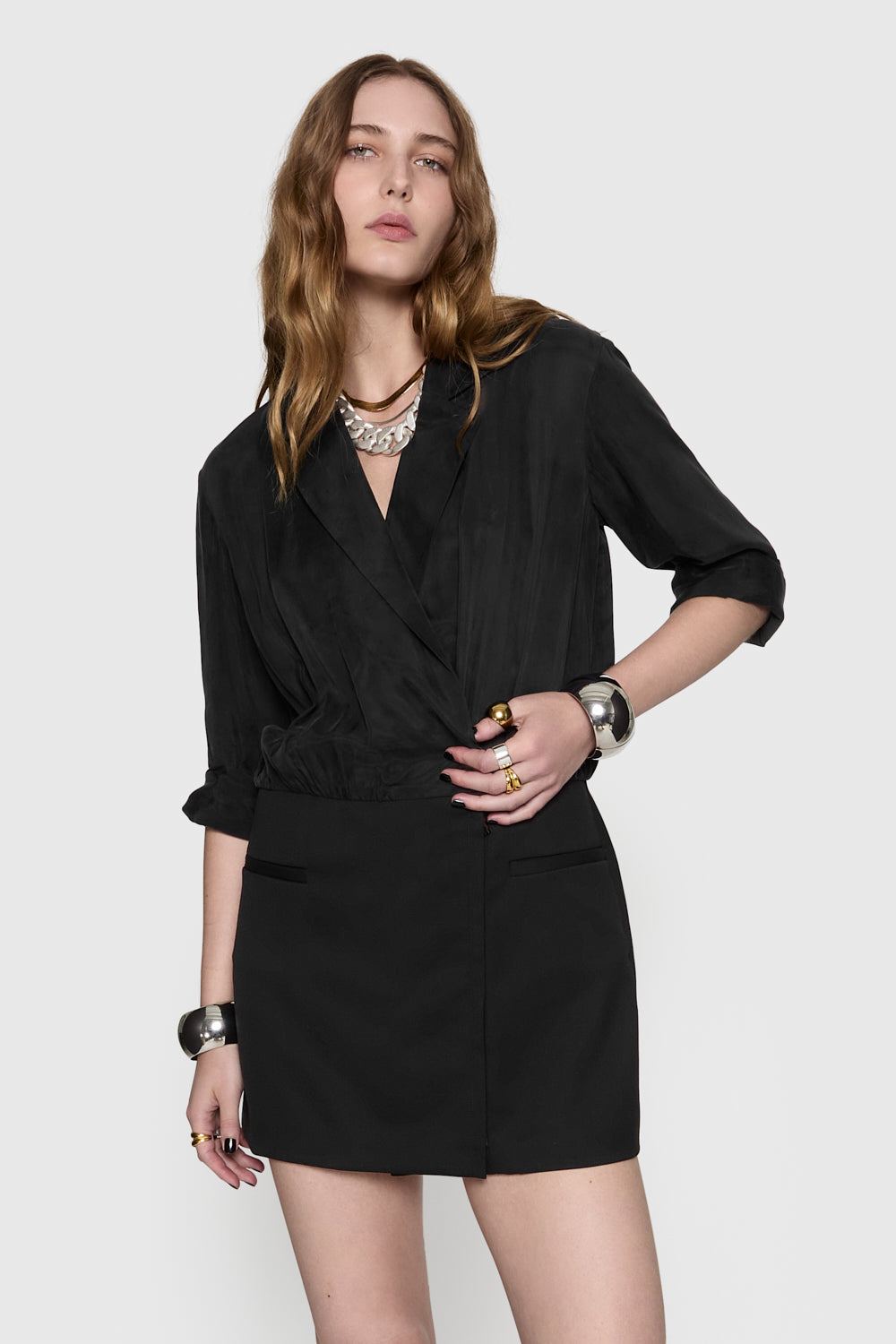 Mckenna Draped Mini Dress Rebecca Minkoff Mckenna Draped Mini Dress Rebecca Minkoff