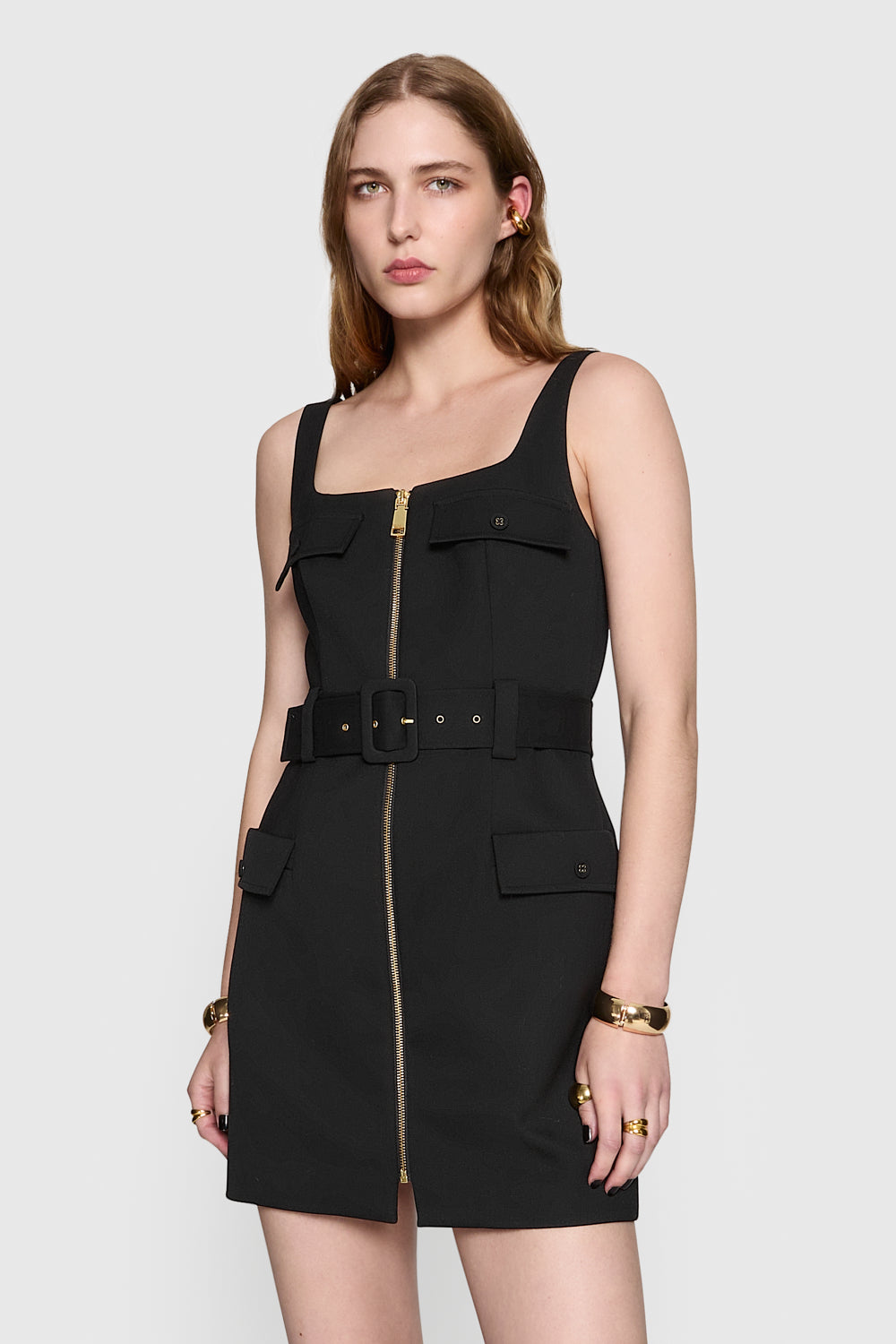 Rebecca Minkoff Women's Cooper Utility Dress - Black - Size 2 Rebecca Minkoff Women's Cooper Utility Dress - Black - Size 2