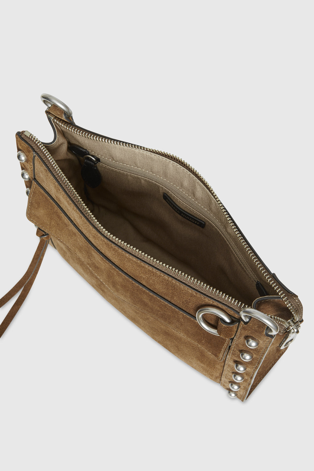 Rebecca Minkoff light brown Leather Stud Detail Crossbody Chain Strap Bag —  Labels Resale Boutique