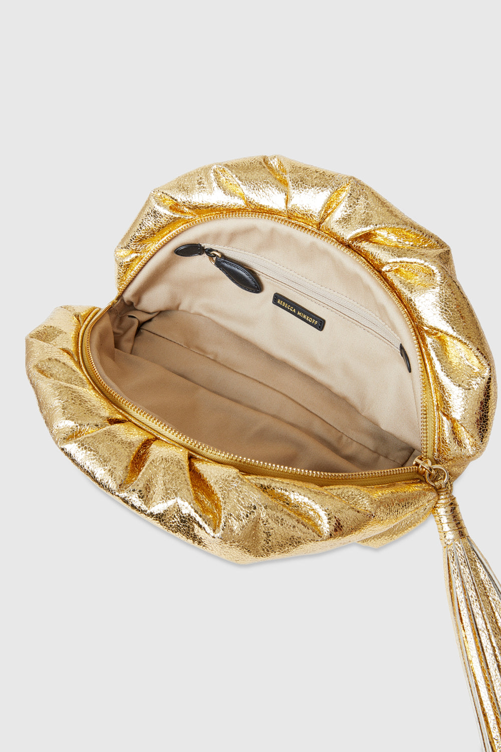 Rebecca minkoff gold clutch Clearance