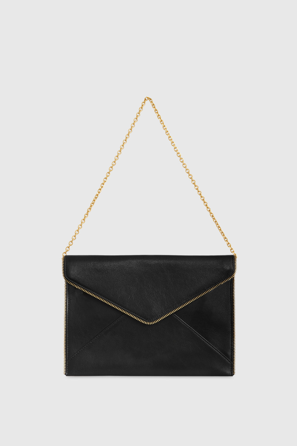 Rebecca minkoff leo saffiano leather clutch Clearance