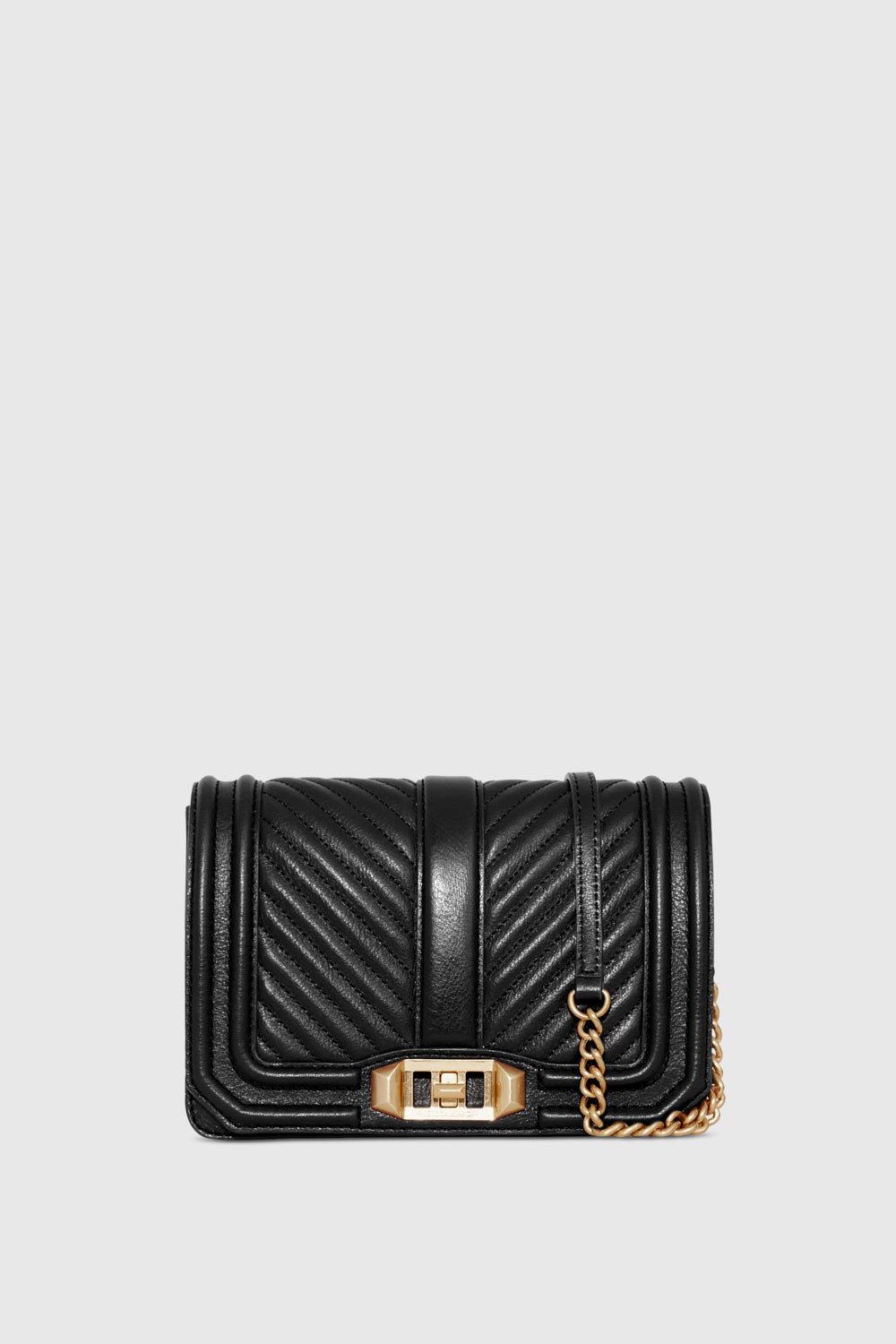 chevron quilted leather