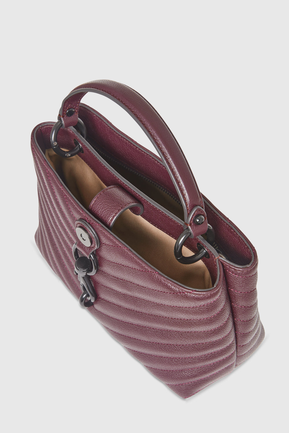 Edie Top Handle Satchel Malbec Red Rebecca Minkoff