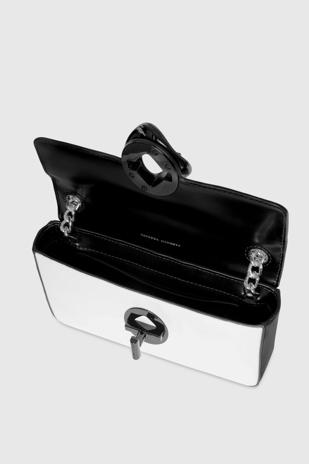Rebecca minkoff black and white crossbody Clearance
