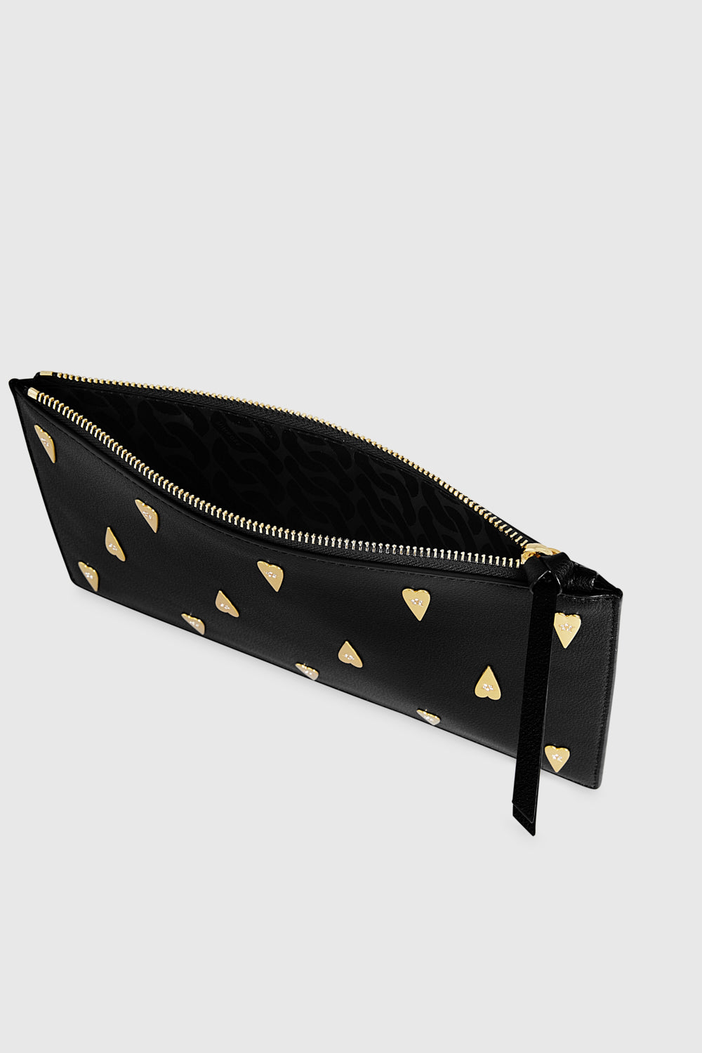 Large Heart Studded Pouch