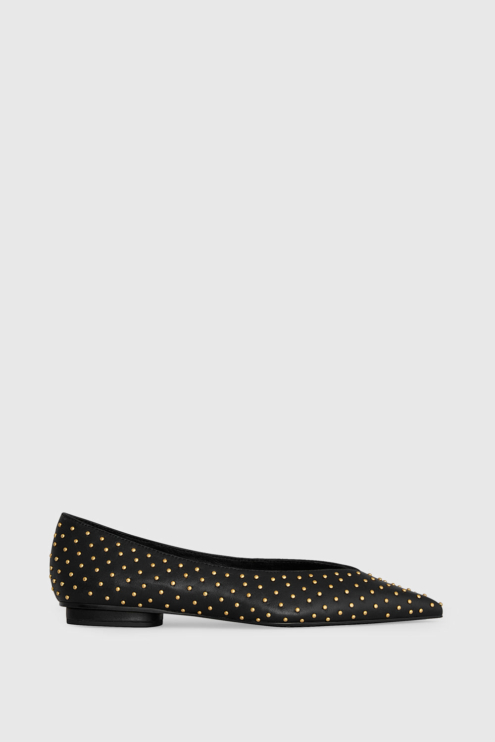 rebecca ballerina flat dark blue suede