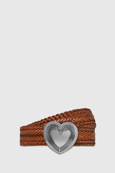 Woven Heart Buckle Belt – Rebecca Minkoff