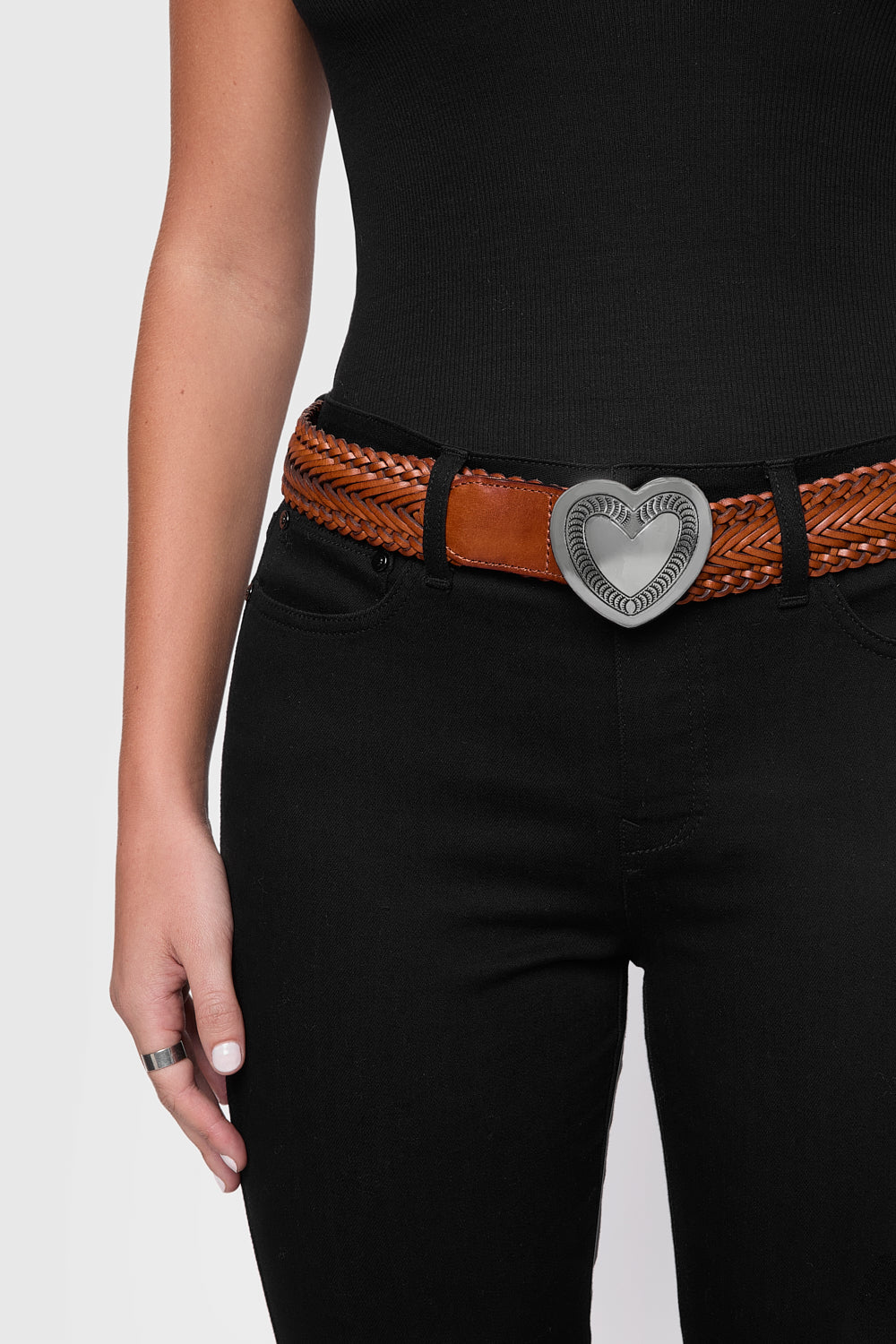Woven Heart Buckle Belt – Rebecca Minkoff