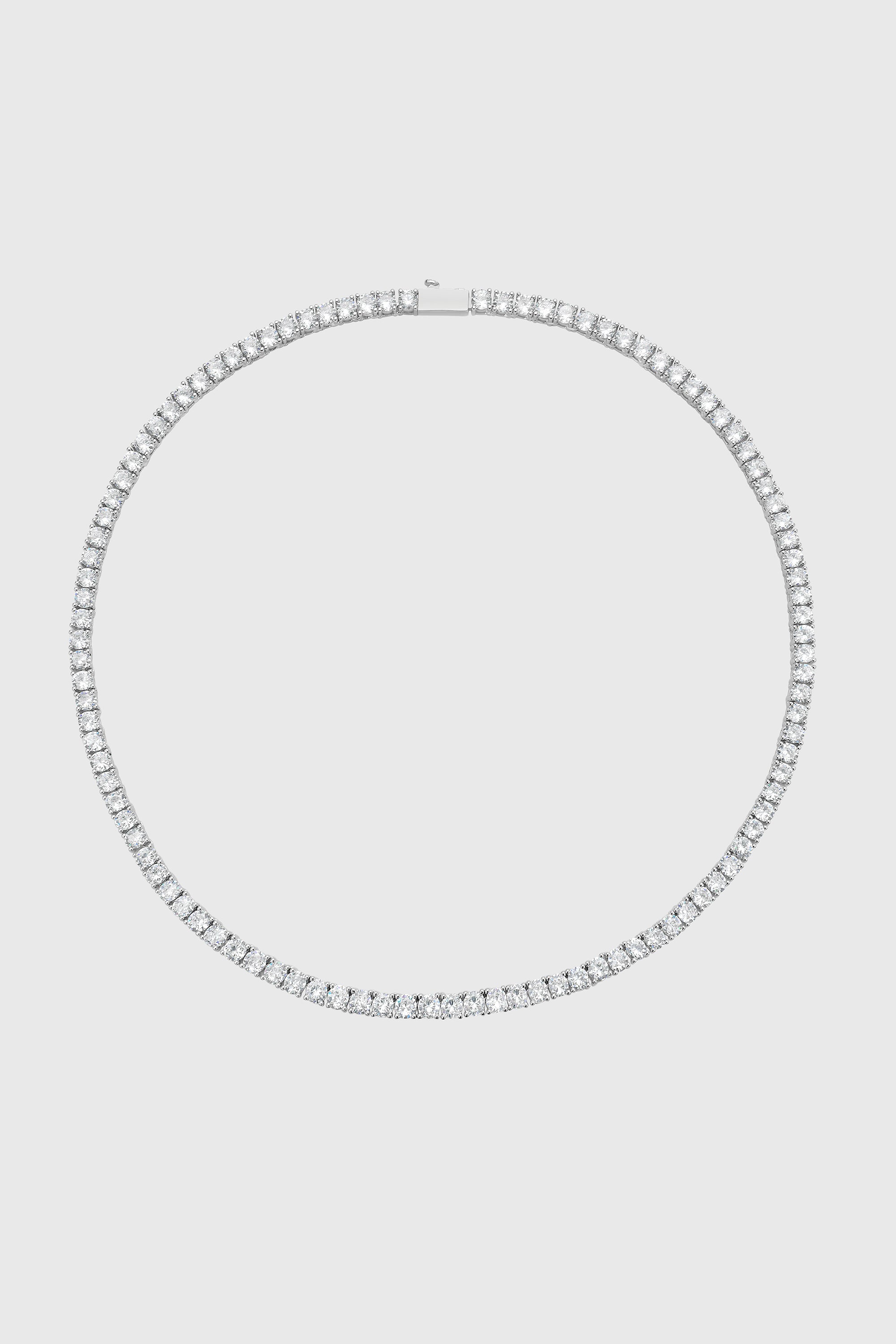 4MM Round Brilliant Tennis Necklace