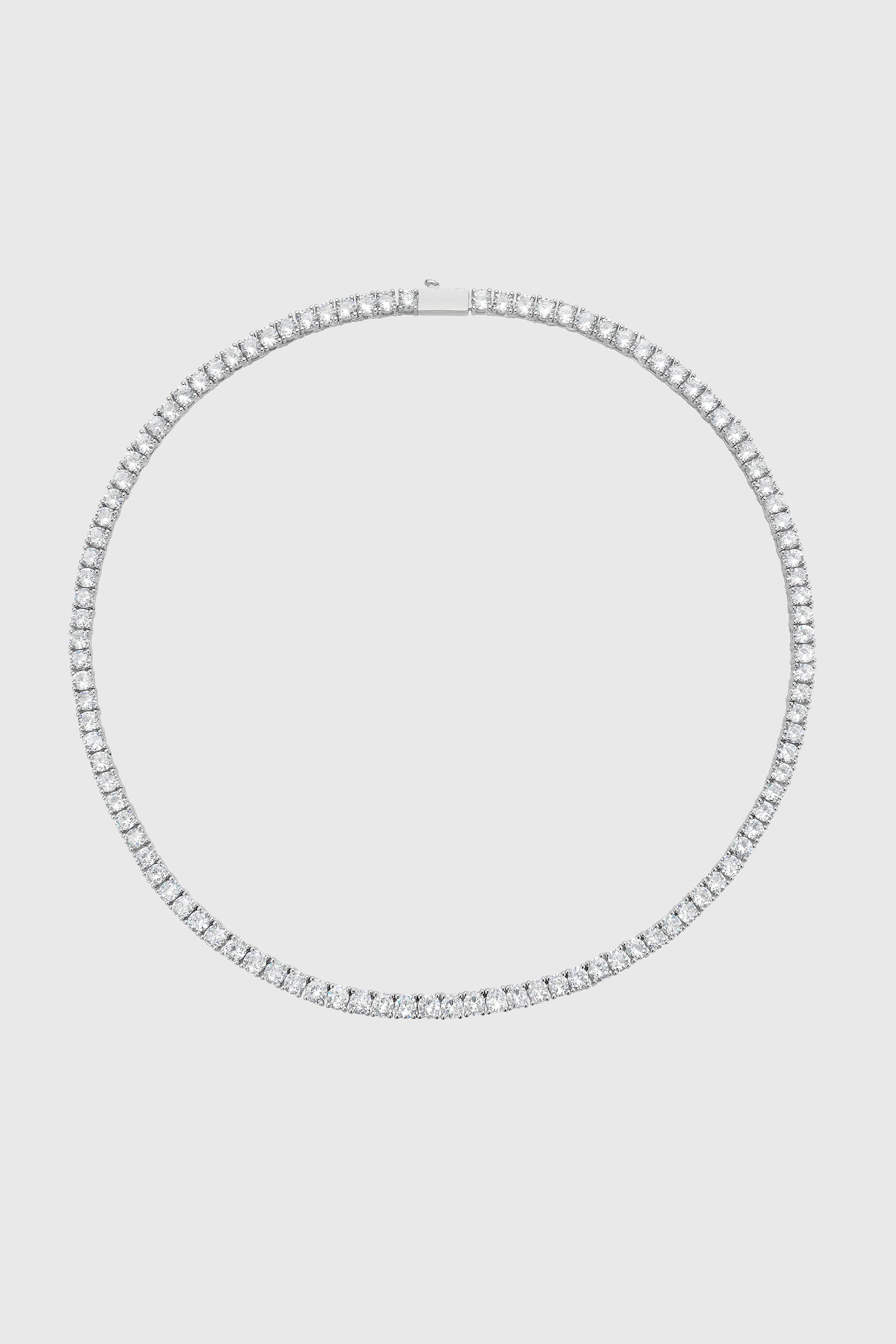 4MM Round Brilliant Tennis Necklace