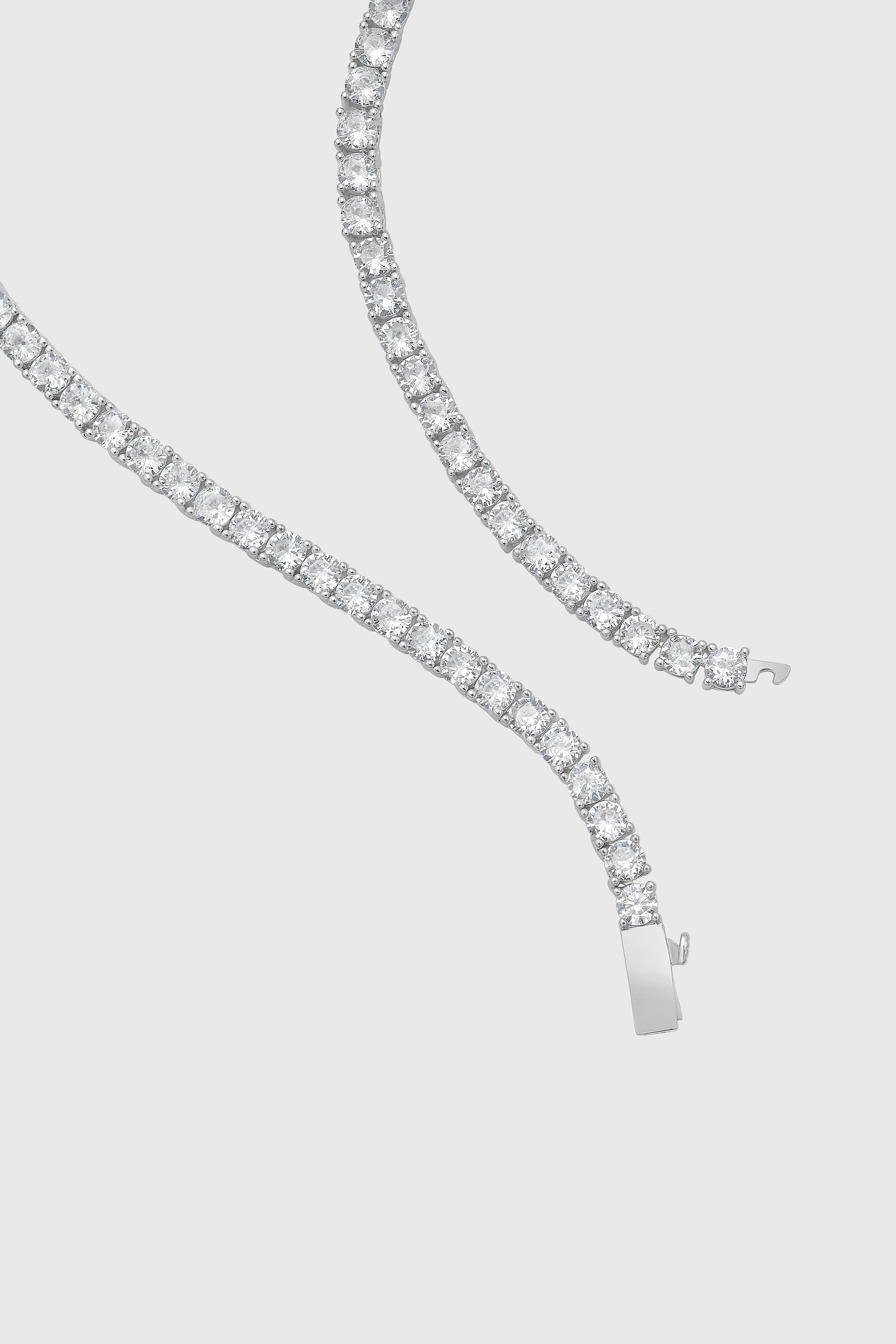 4MM Round Brilliant Tennis Necklace