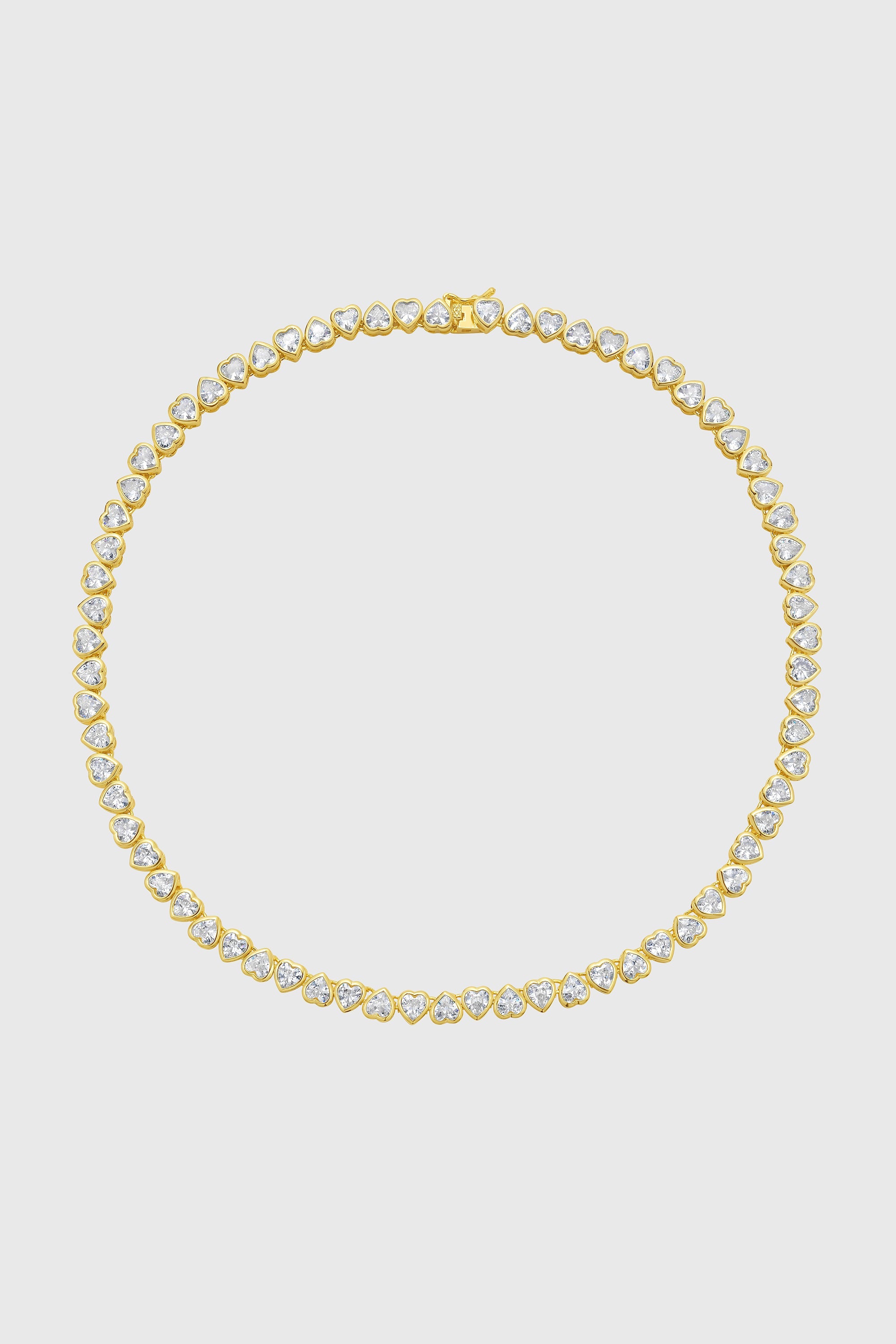 Heart Tennis Necklace