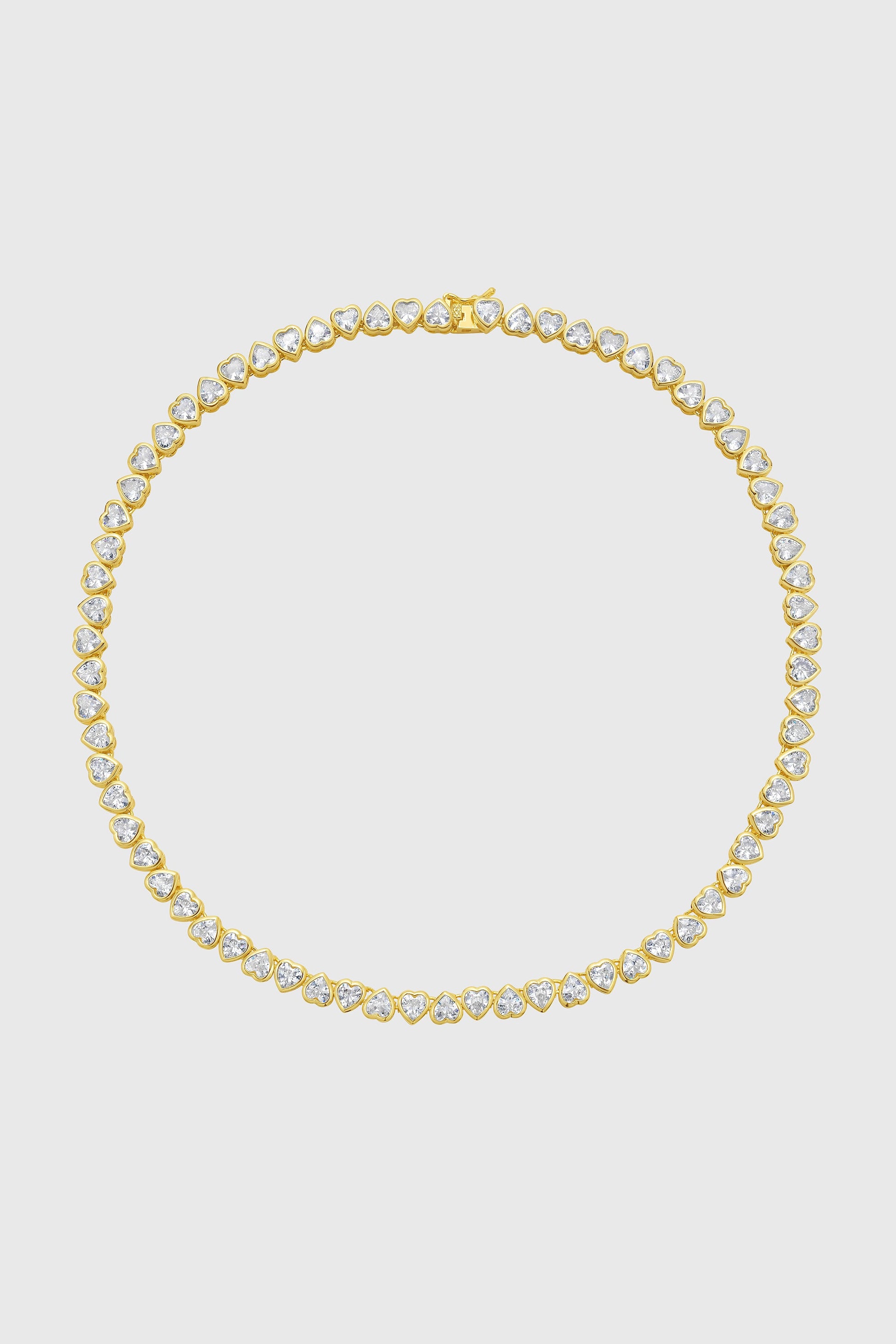 Heart Tennis Necklace