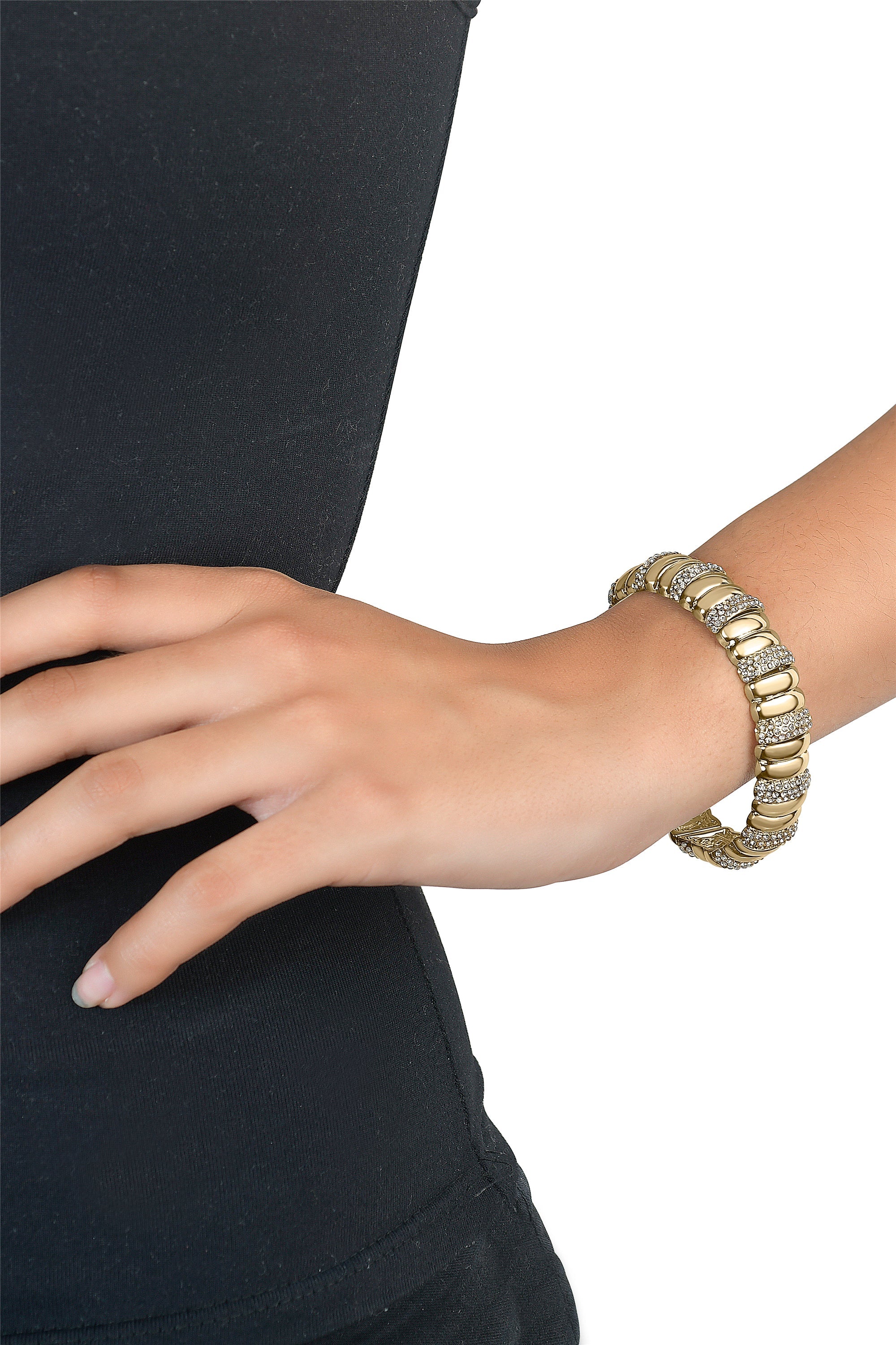 Stretch Bracelet with Pave Accents