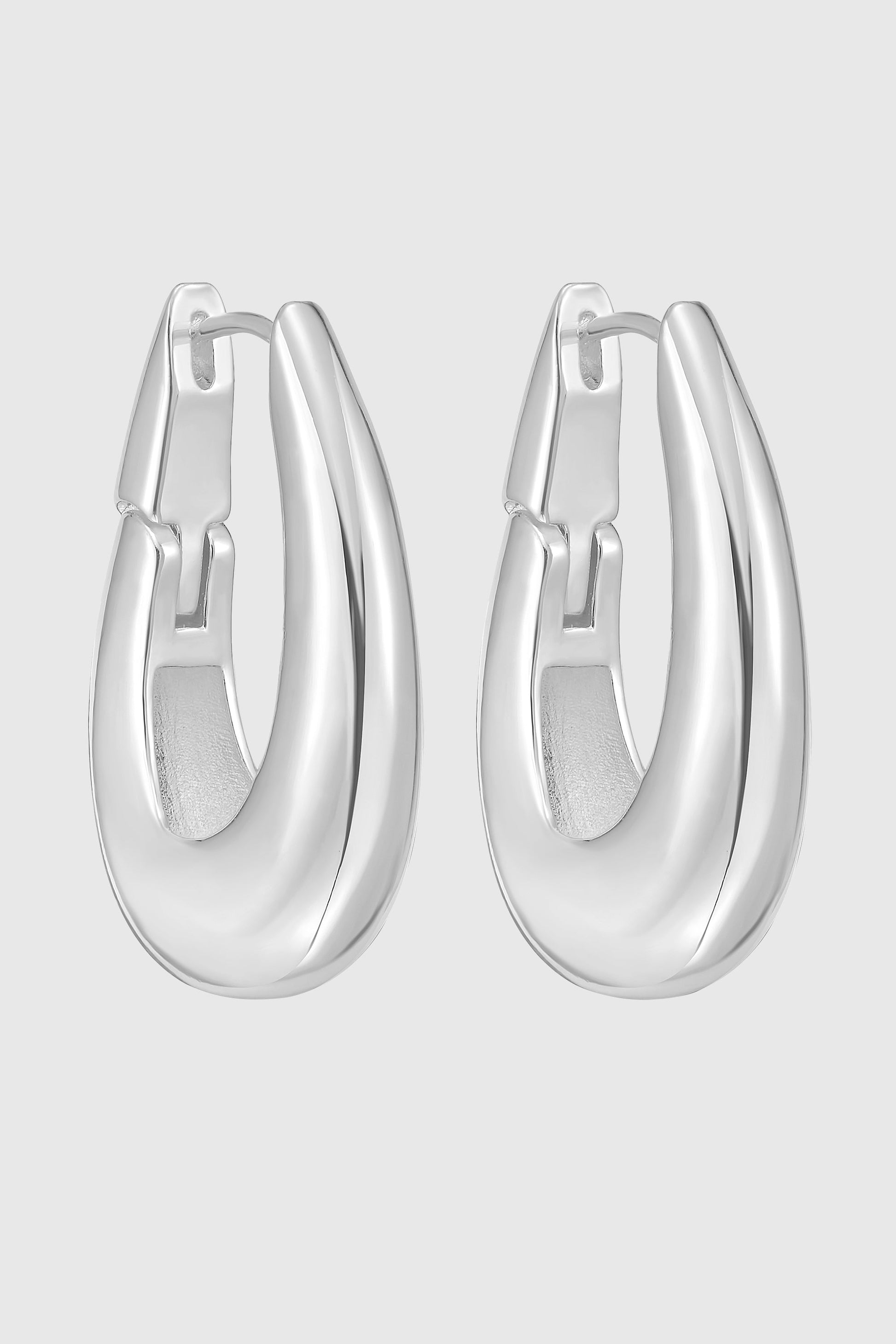 Oval Hoop Earrings