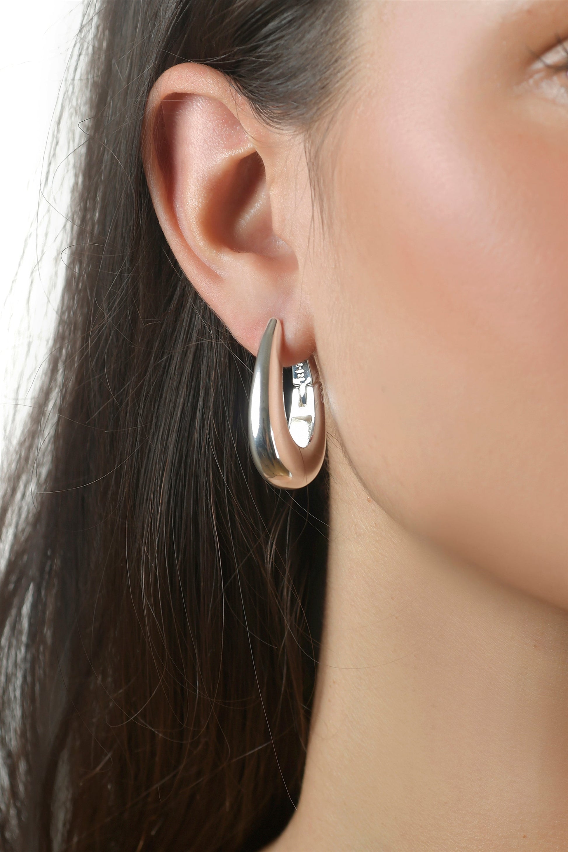 Oval Hoop Earrings