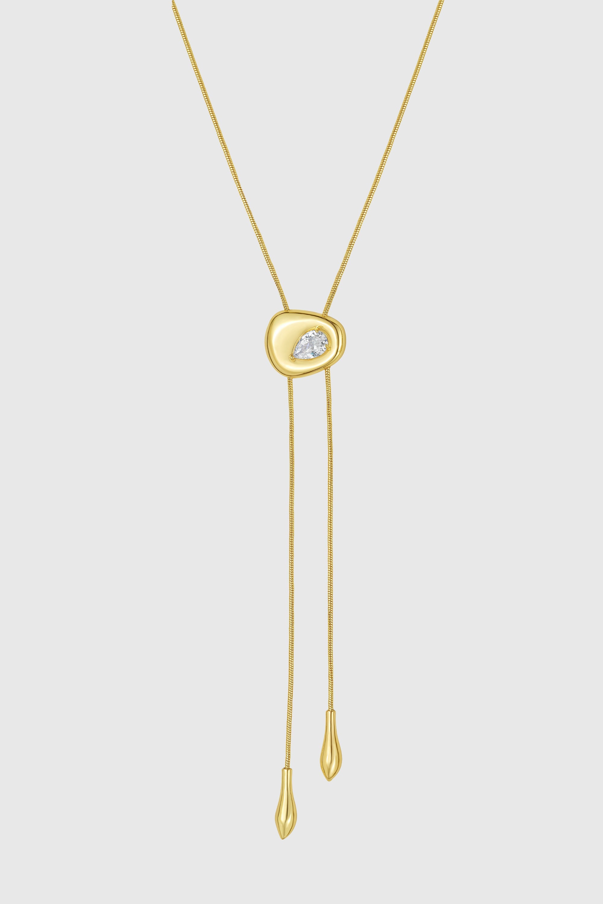Organic Pebble Slider Necklace