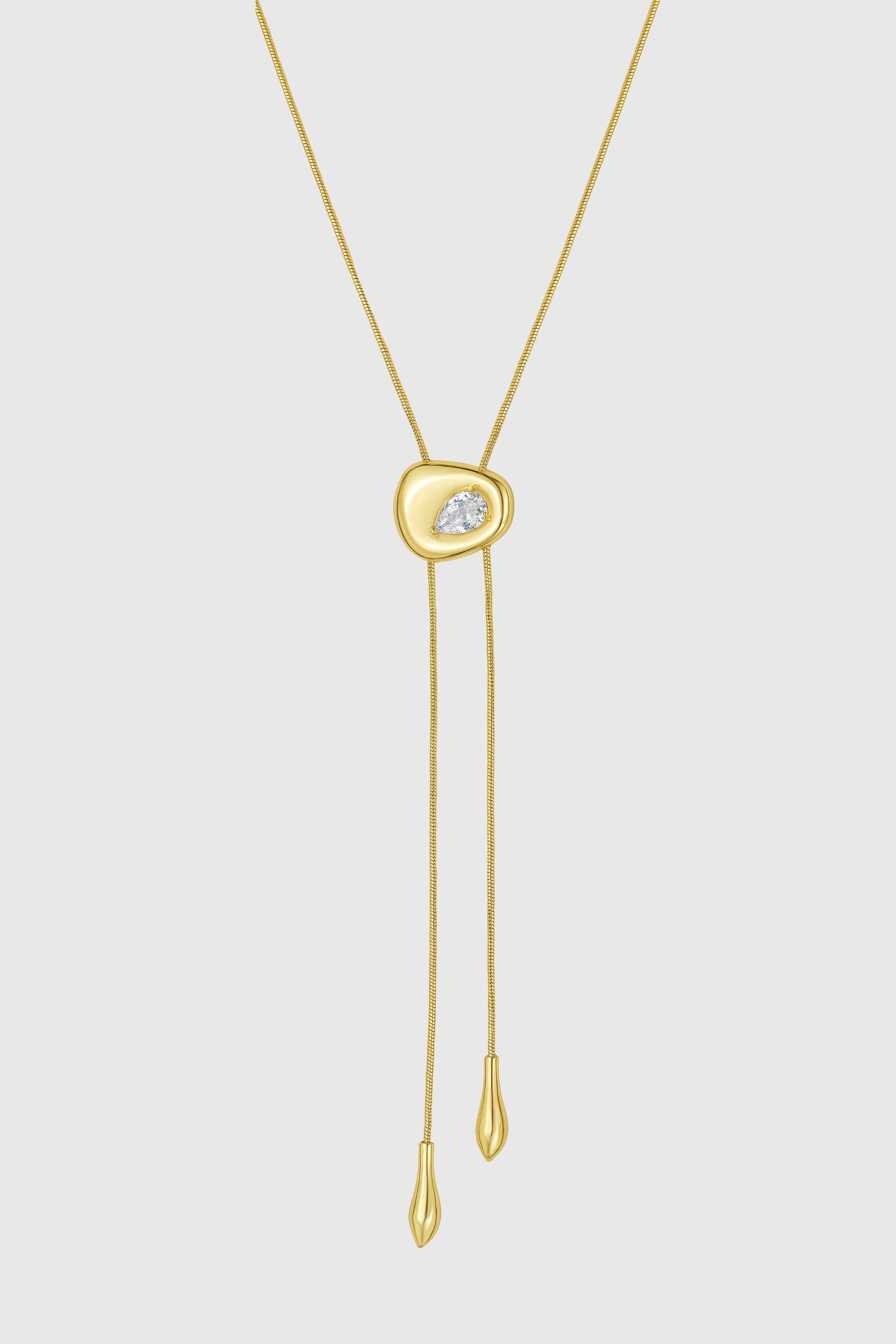 Organic Pebble Slider Necklace