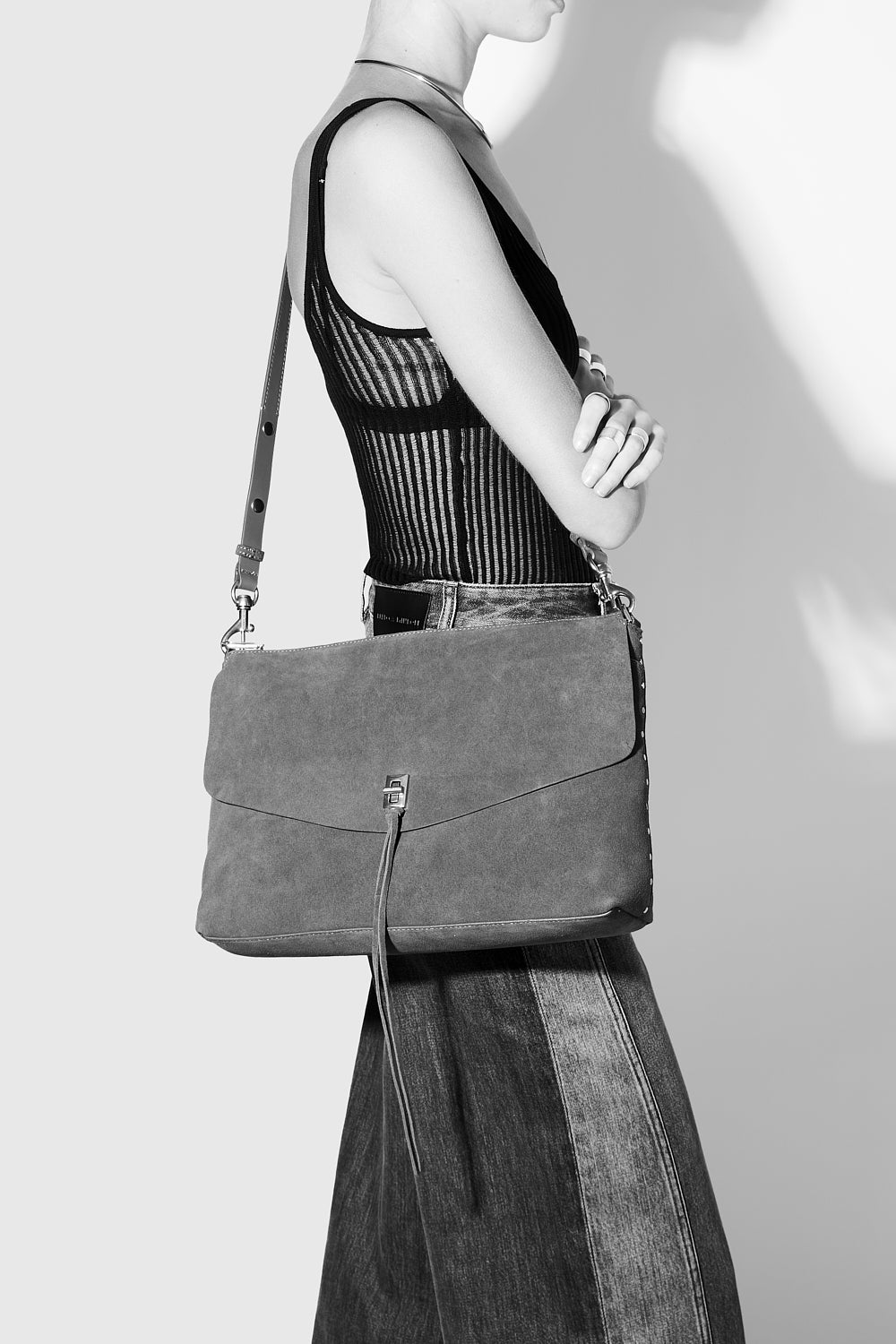 Darren Large Top Zip Shoulder Bag