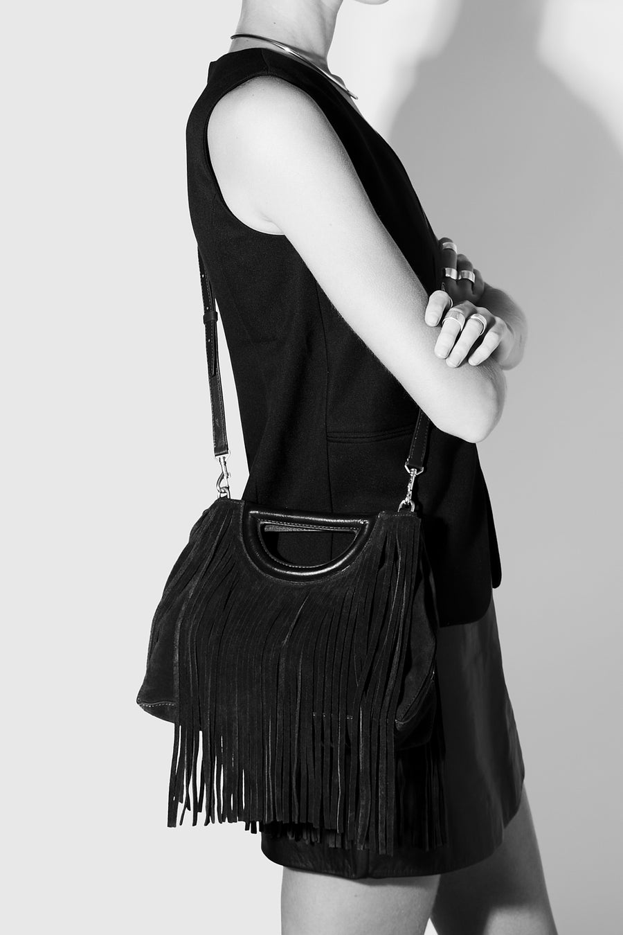 Fringe Handheld Crossbody