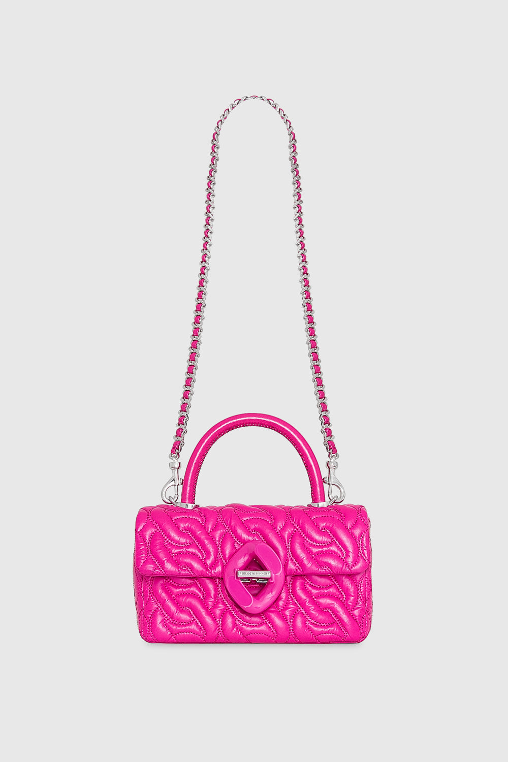 Top Handle Crossbody With Chain Quilt