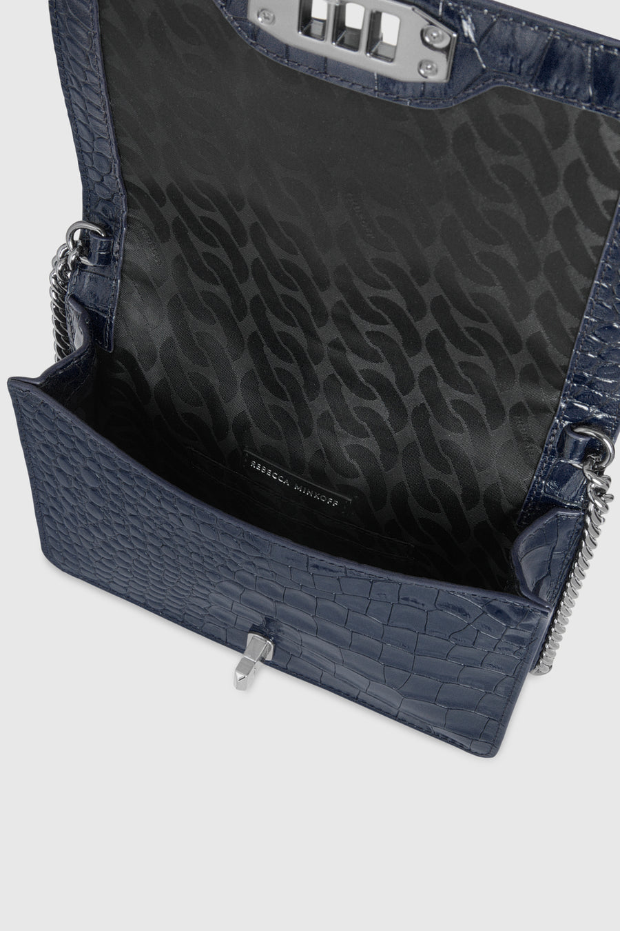 Chevron Quilted Small Love Crossbody