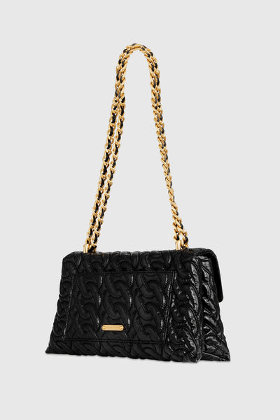 Double Gusset Crossbody With Chain Quilt