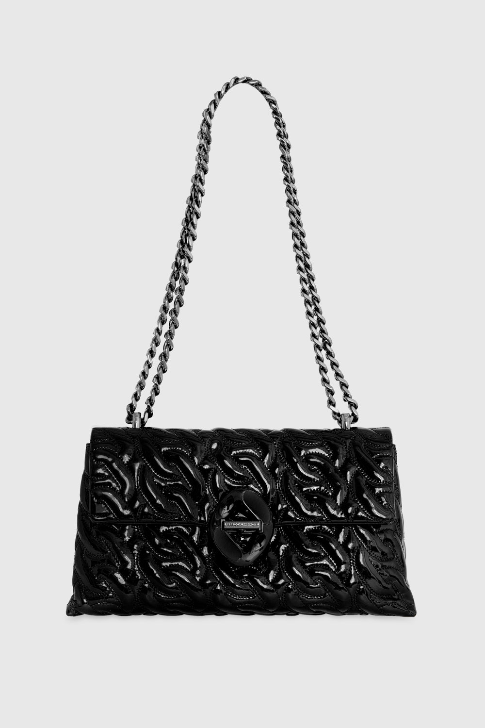 Rebecca Minkoff | Double Gusset Crossbody with Chain Quilt | Black
