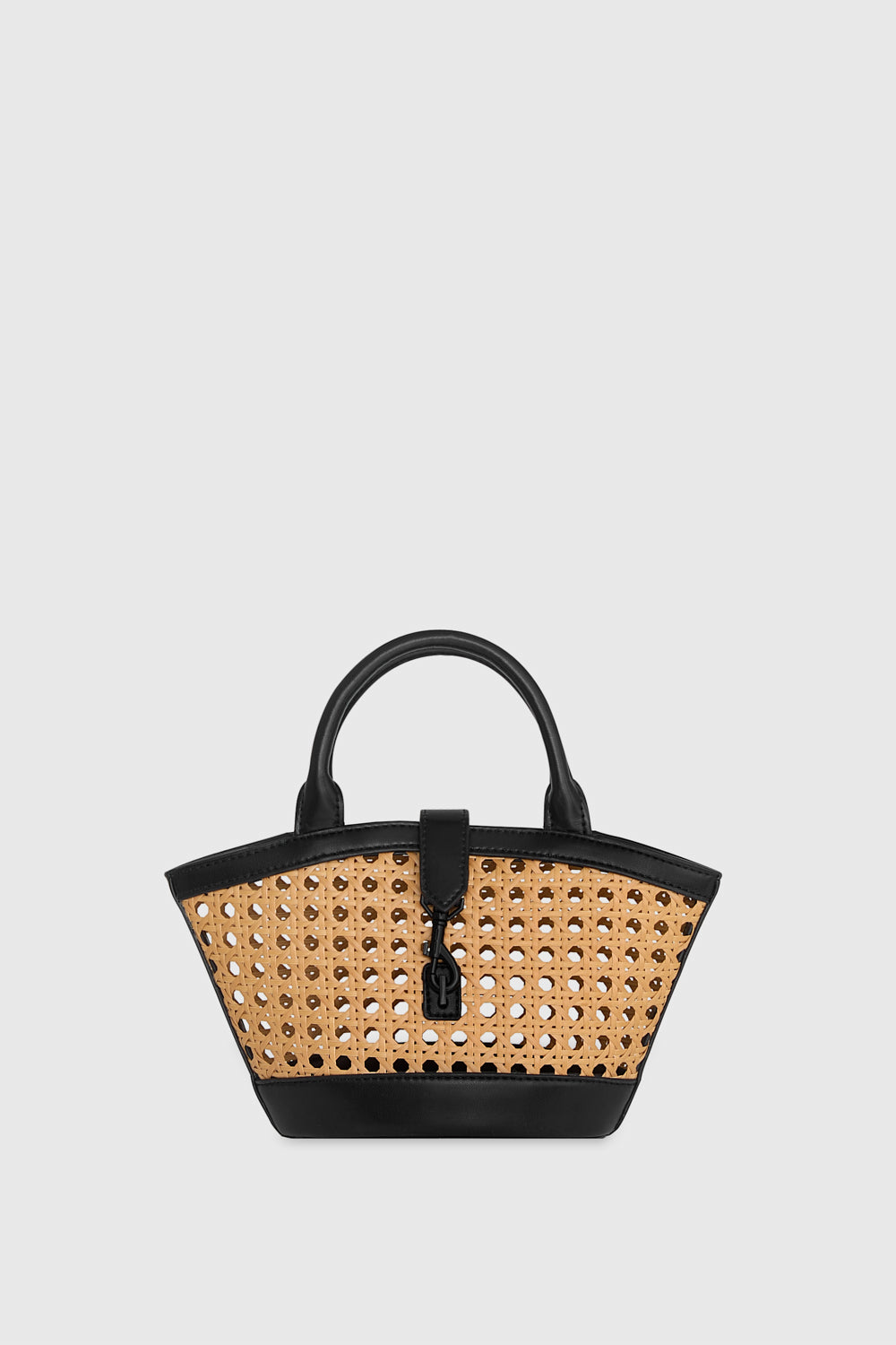 Megan Micro Fan Tote With Caning
