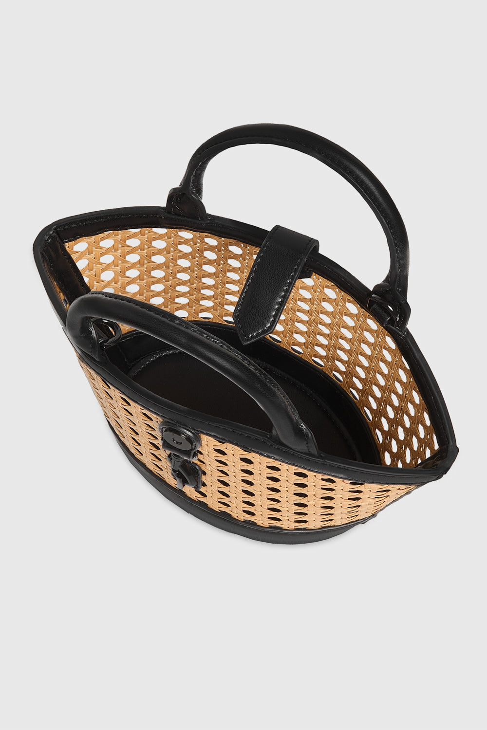 Megan Micro Fan Tote With Caning