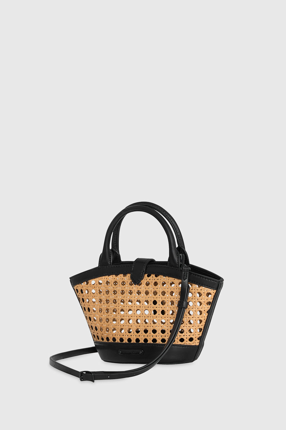 Megan Micro Fan Tote With Caning