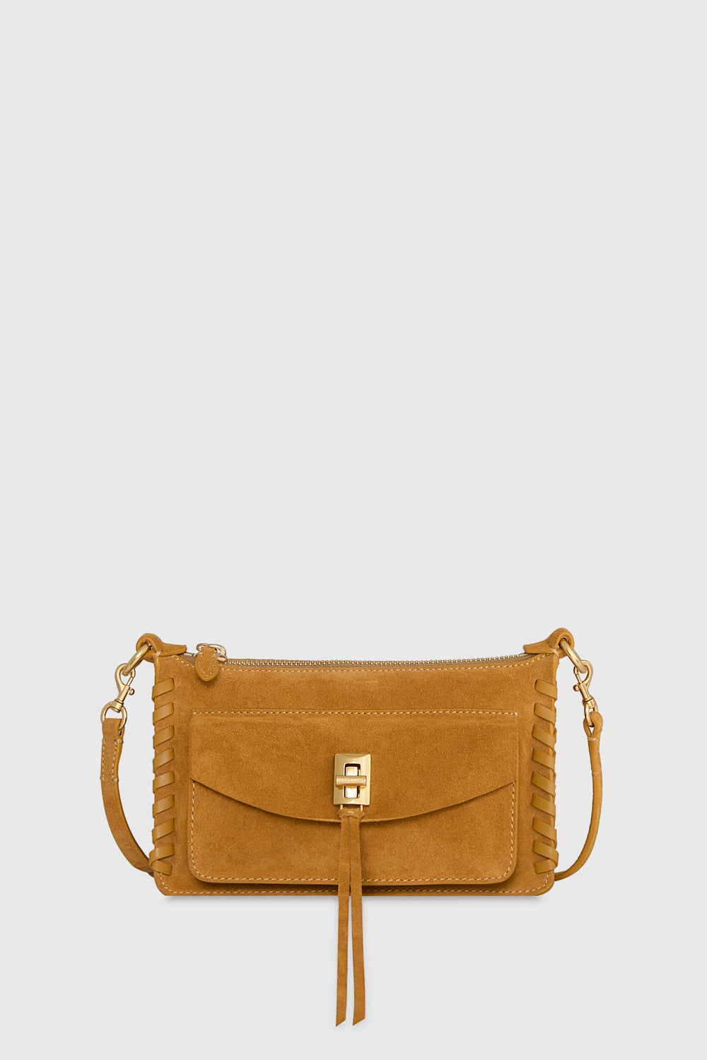 Darren Whipstitch Mini Top Zip Crossbody