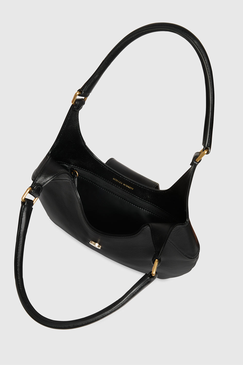 Snake Ring Crescent Shoulder Bag