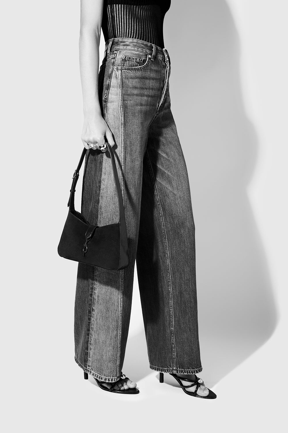 Megan Small Shoulder Bag With Celestial Studs