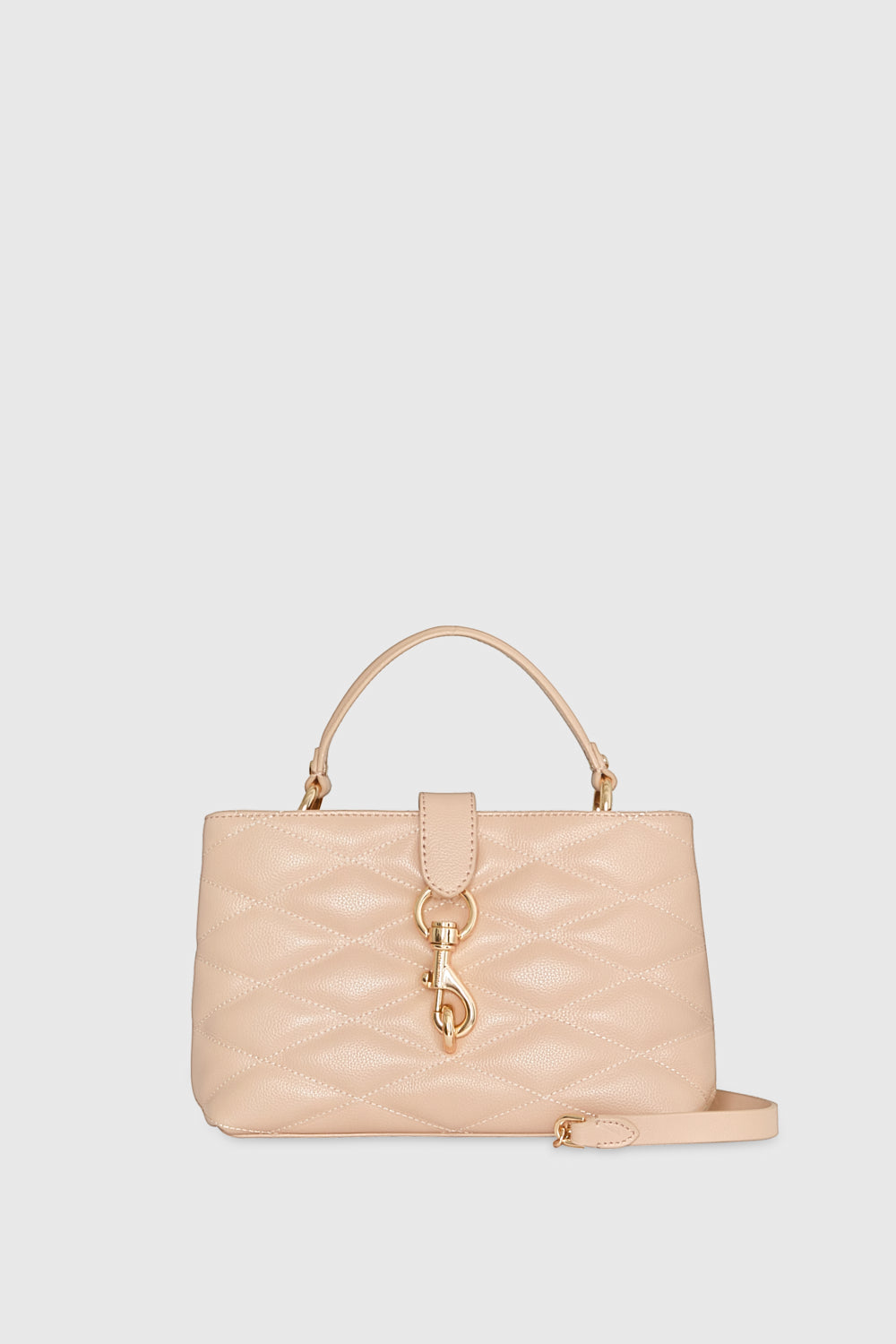 Edie Top Handle Satchel With Diamond Quilt