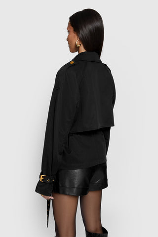 Mia Cropped Trench Coat