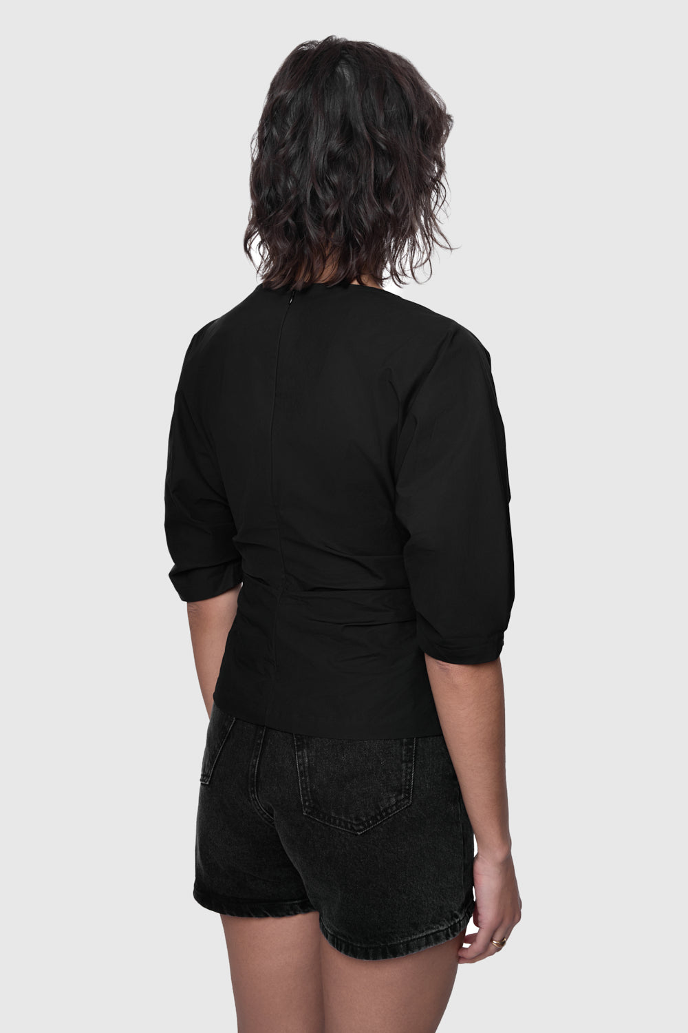 Black Boho Purse | Darren Top Zip Shoulder Bag | Rebecca Minkoff