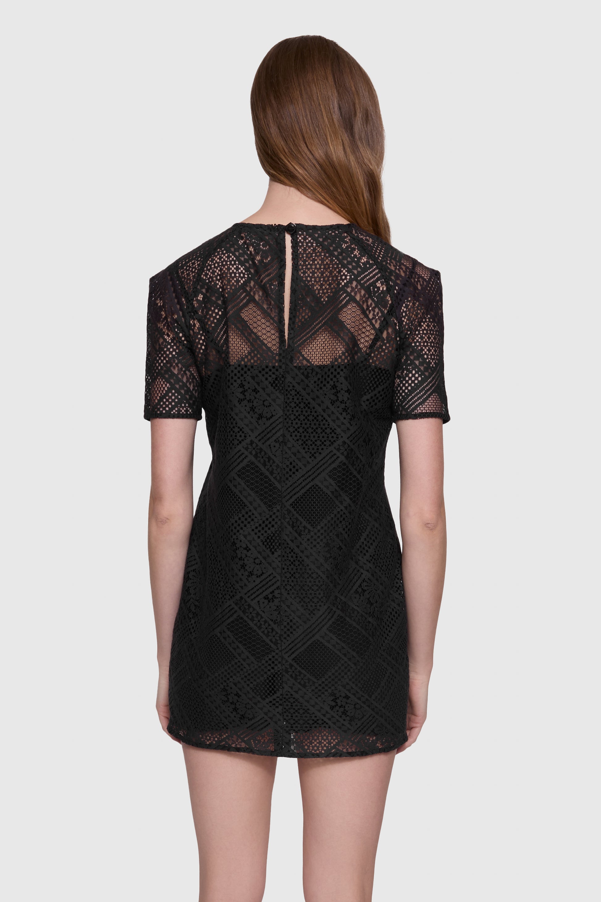 Rebecca Minkoff Women's Cara Lace Minidress - Black Rebecca Minkoff Women's Cara Lace Minidress - Black