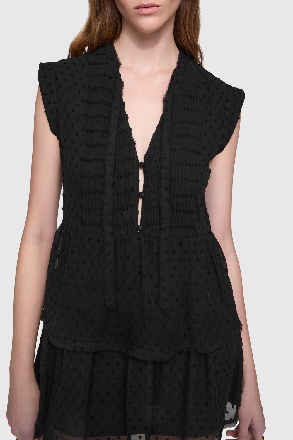 Ivy Pintuck Tier Dress