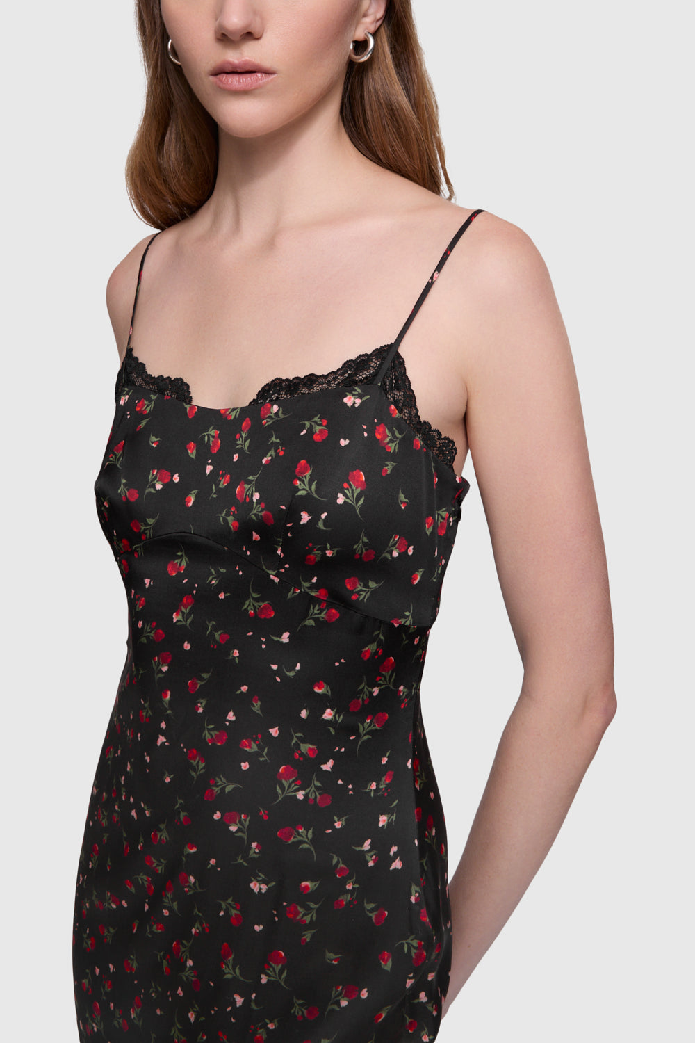Rebecca Minkoff Women's Maeve Floral Slip Dress - Rose Ditsy