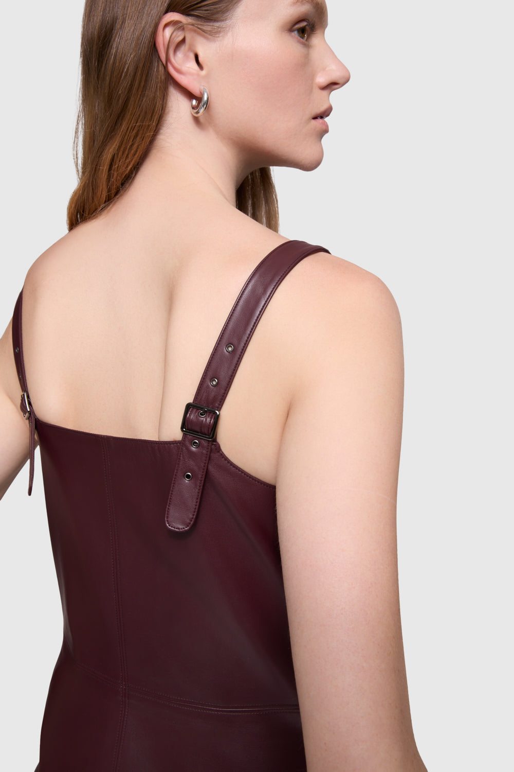 Harper Faux Leather Dress