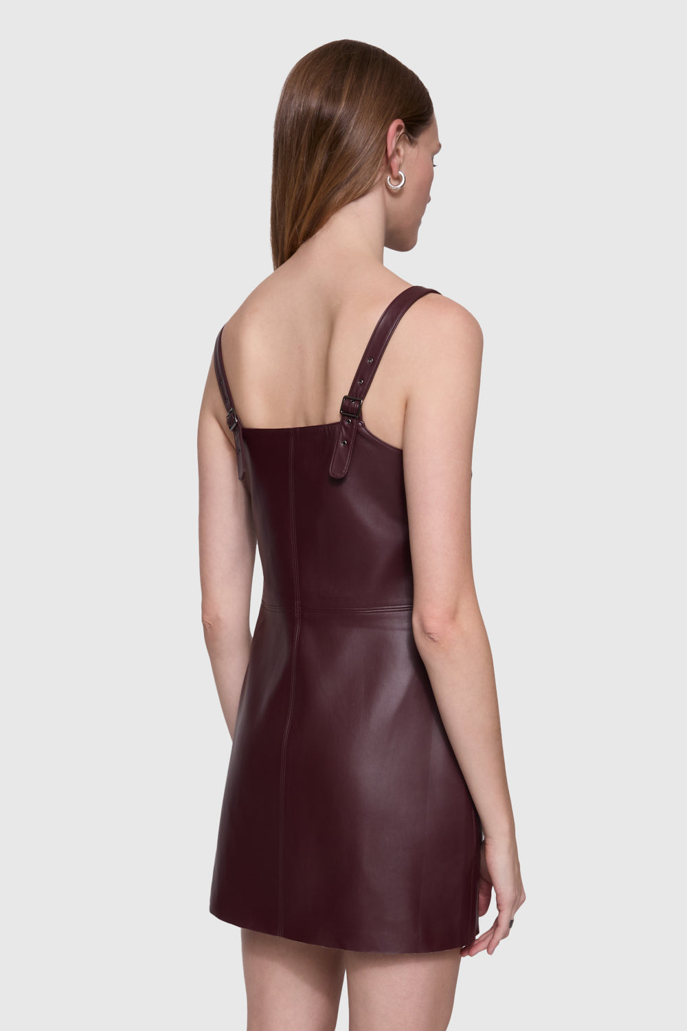 Harper Faux Leather Dress - Lacquer / 8 Harper Faux Leather Dress - Lacquer / 8